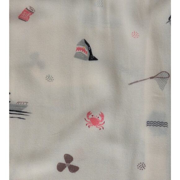 Jetty Button Up Shirt Men Large Novelty Fishing Vacation Beach Resort Fun Dad - Picture 5 of 8